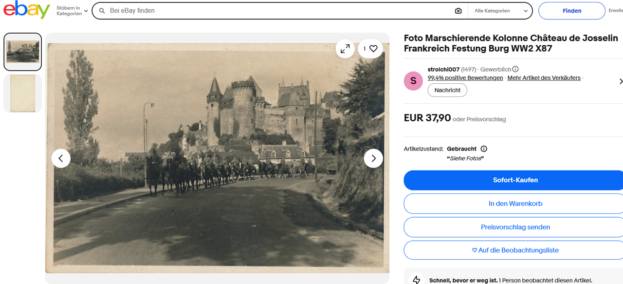 Screenshot 2026-08-07 at 17-16-16 Foto Marschierende Kolonne Château de Josselin Frankreich Festung Burg WW2 X87 eBay.de.png