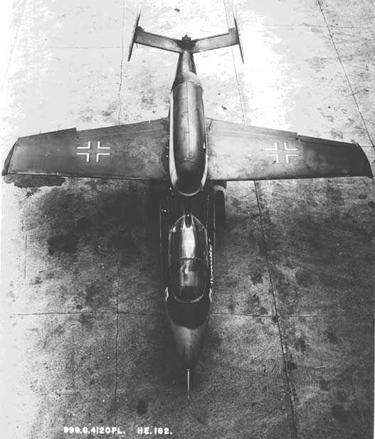 Avion Allemand Heinkel He 162 Salamandre 10374_Vue%20du%20dessus
